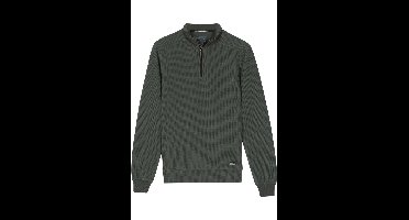 Baileys Regular Fit Sweatshirt ritssluitinggroen, Effen