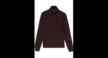Baileys Regular Fit Sweatshirt ritssluitingpaars, Gestreept