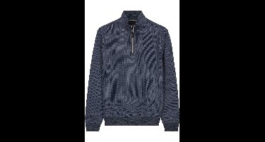 Baileys Regular Fit Sweatshirt donkerblauw, Jacquard