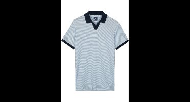 Baileys Modern Fit korte-mouwen trui blauw, Gestreept