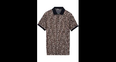 Baileys Regular Fit Polo shirt Korte mouw bruin