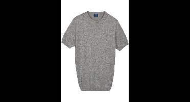 Baileys Modern Fit korte-mouwen trui grijs, Effen