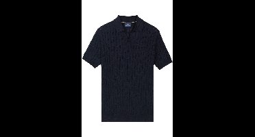 Baileys Modern Fit korte-mouwen trui marine, Effen