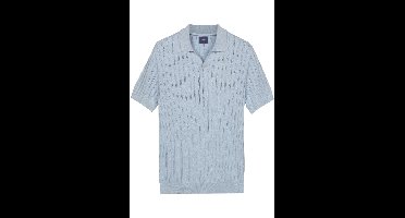 Baileys Modern Fit korte-mouwen trui blauw, Effen