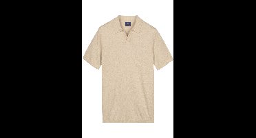 Baileys Modern Fit korte-mouwen trui beige, Effen