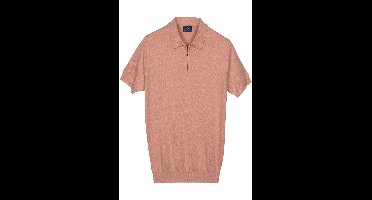 Baileys Modern Fit gebreide polo rood, Effen
