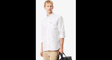 Lacoste Overhemd wit, Effen