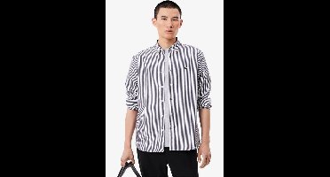 Lacoste Overhemd donkerblauw, Gestreept