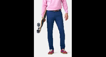 Meyer Modern Fit Chino blauw, Effen