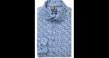 OLYMP Luxor Modern Fit Overhemd blauw, Bedrukt