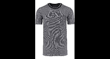 Pierre Cardin Tailored Fit T-Shirt ronde hals Donkere saffier, Effen