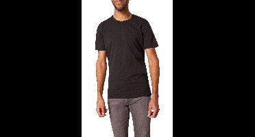Pierre Cardin Modern Fit T-Shirt ronde hals zwart, Effen