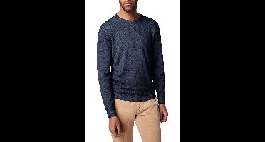 Pierre Cardin Modern Fit Trui ronde halsblauw, Effen