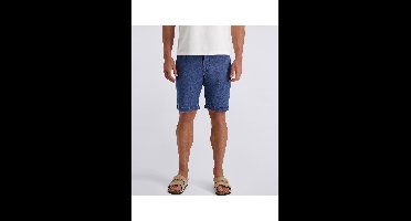 Pierre Cardin Regular Fit linnen broeken blauw, Effen