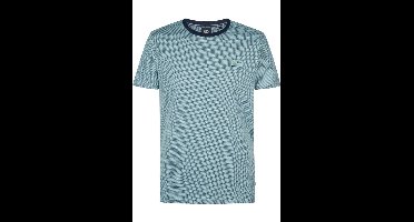 Petrol Industries Regular Fit T-Shirt oceaan, Effen