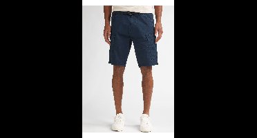 Petrol Industries Regular Fit Cargo Shorts donkerblauw, Effen