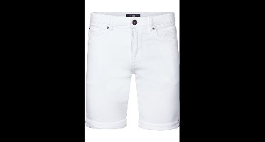 Petrol Industries Slim Fit Korte jeans Helder wit, Effen