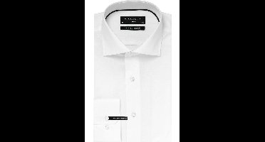 Michaelis Slim Fit Overhemd wit, Effen