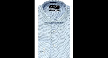 Michaelis Slim Fit Overhemd blauw, Effen