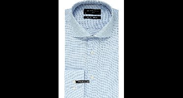 Michaelis Slim Fit Overhemd blauw, Effen