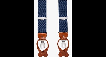 Profuomo Bretels blauw, Effen