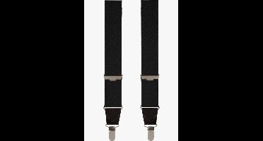 Profuomo Bretels zwart, Effen