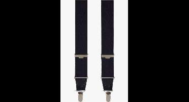 Profuomo Bretels donkerblauw, Effen