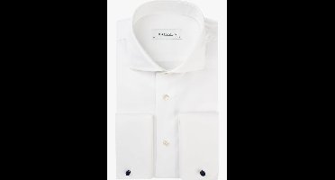 Profuomo Sky Blue Overhemd wit, Effen