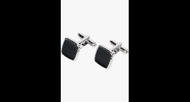 Profuomo Manchetknopen zwart, Effen