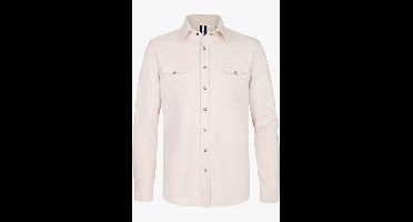 Profuomo Overshirt zand, Effen