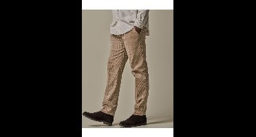 Profuomo corduroy broek beige, Effen