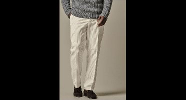 Profuomo corduroy broek ecru, Effen