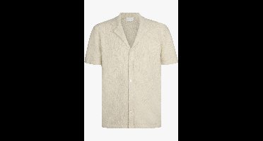 Profuomo Overhemd Korte mouw beige