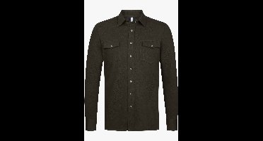Profuomo Overshirt bruin, Effen