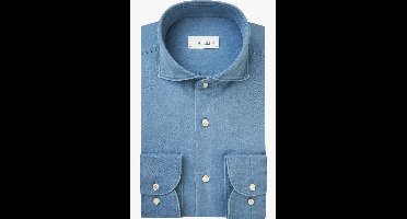 Profuomo Overhemd blauw, Effen