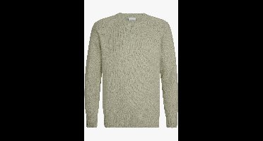 Profuomo Trui ronde halsgroen, Effen