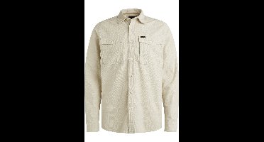 PME Legend Regular Fit ribfluwelen overhemd beige, Faux-uni