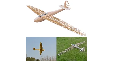 Tony Ray's Aero Model DFS Kranich 3000mm Wingspan 1/6 Schaal Balsahout RC Vliegtuig Zweefvliegtuig KITS