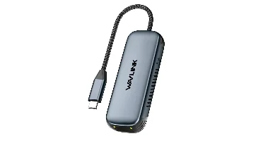 WAVLINK USB-C naar 2.5G Ethernet-adapter 2.5Gbps RJ45-omvormer met 95W PD-opladen voor Mac-laptop Windows iOS aluminium