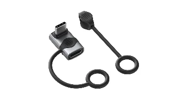 Hagibis 240W USB-C naar C-adapter met lanyard 80Gbps 90 graden converter 8K video USB4-adapter voor MacBook iPhone 16 Pr