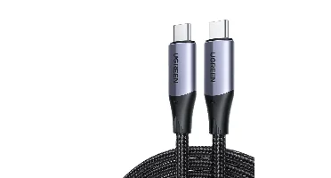 UGreen US355 5A 100W Type-C naar Type-C Coax-kabel PD QC4+ Snel Opladen Gegevensoverdracht Koperen Kernlijn 1M Lang voor