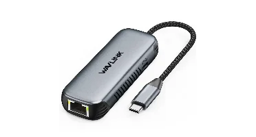 WAVLINK USB-C naar 5Gbps Ethernet Adapters met 95W PD Opladen Driver-vrij RJ45 Ethernet Adapter voor Laptop Computer Alu