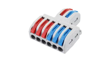20 stuks SPL-62 Twee groepen parallelle één-in en drie-uit splitter klemmenkabelconnector