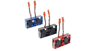 Voor OKHL Radiator 540 550 3650 3660 3670 Motor Koeling Hoge Snelheid Metaal Dubbele Ventilator 3010 1/7 1/8 1/10 Motor