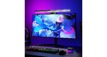 BlitzWolf® BW-CML6 RGB Gaming Monitor Lichtbalk met Draadloze Afstandsbediening,Dynamische Pickup,Traploze Dimming/Kleur