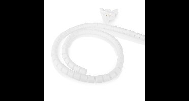 Kabelmanagement | Sleeve | 2.00 m | 1 Stuks | Maximale kabeldikte: 28 mm | PE | Wit
