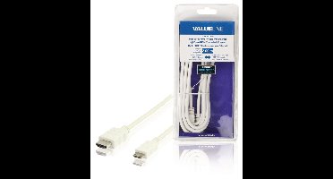 High Speed HDMI kabel met Ethernet HDMI-Connector - HDMI Mini-Connector Male 2.00 m Wit