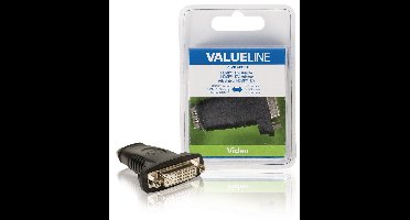 High Speed HDMI met Ethernet Adapter HDMI Female - DVI-D 24+1-Pins Female Zwart