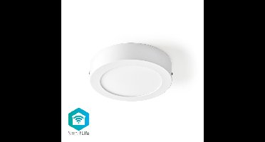 Wi-Fi Smart Plafondlamp | Rond | Diameter 17 cm | Warm tot Koel Wit | 800 lm | 12 W | Slank Design | Aluminium