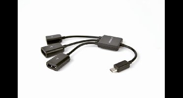 Micro USB hub voor smartphones/tablets